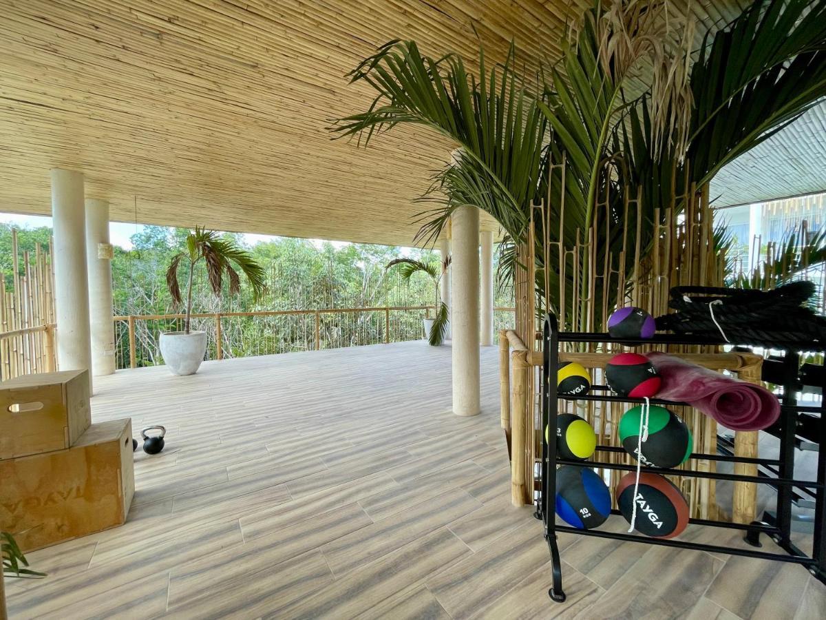 Beautiful Swim-Up Studio With Private Terrace, Pool And Jungle Gym Tulum Exterior foto