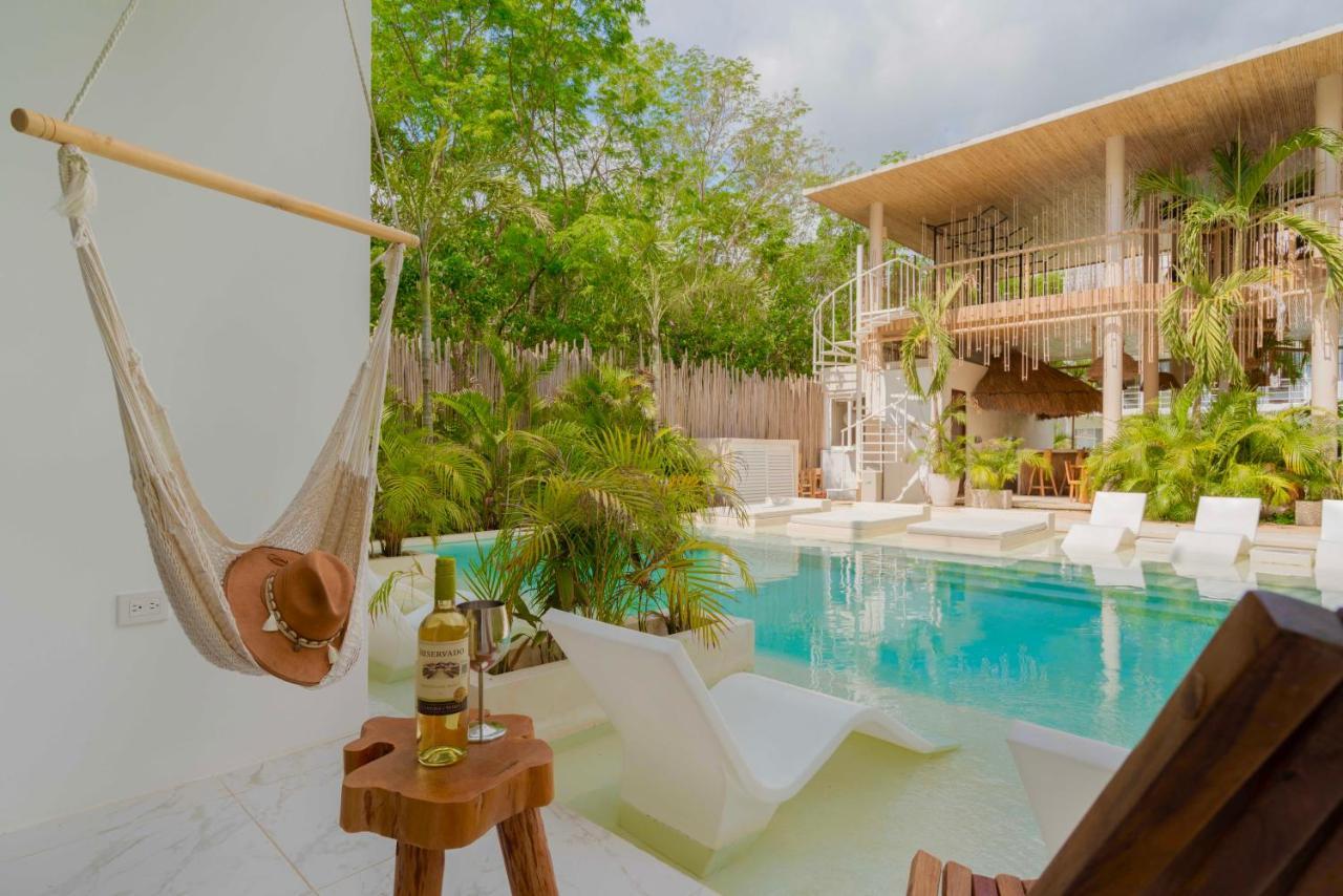 Beautiful Swim-Up Studio With Private Terrace, Pool And Jungle Gym Tulum Exterior foto